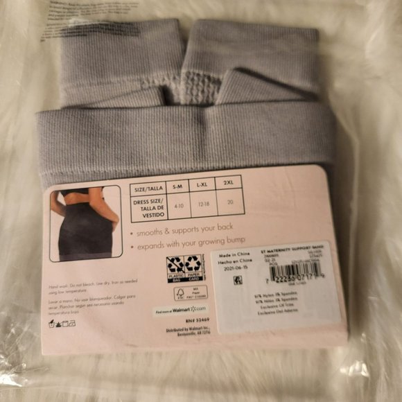 Secret Treasures Seamless Support Maternity Band in Soft Silver Gray Size S-M - Picture 4 of 4